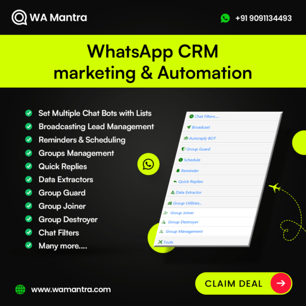 WaCRM Multi Account WhatsApp CRM