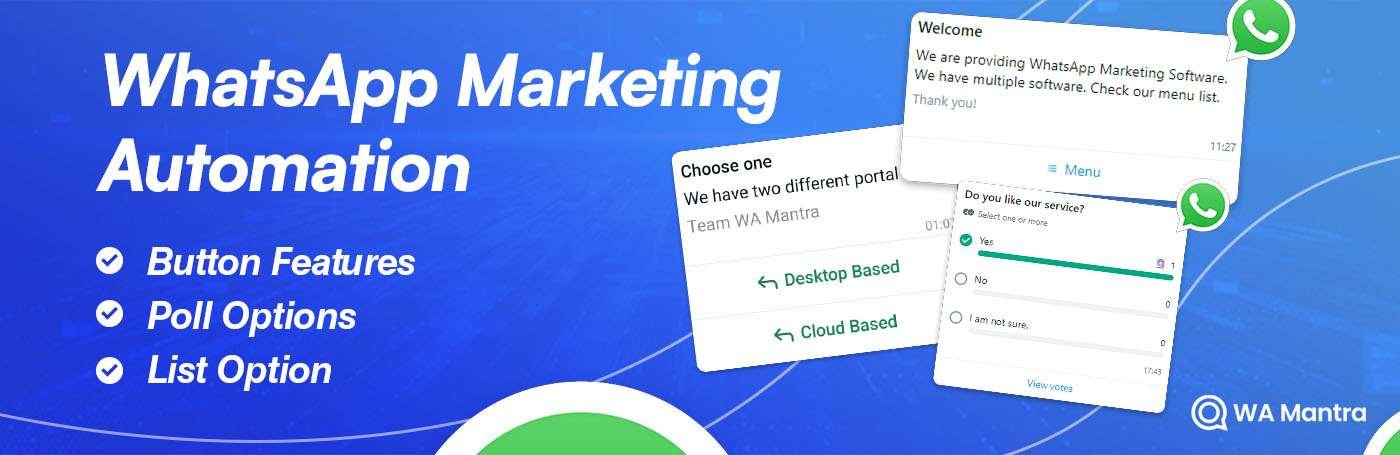 cloud Based WhatsApp Marketing Portal